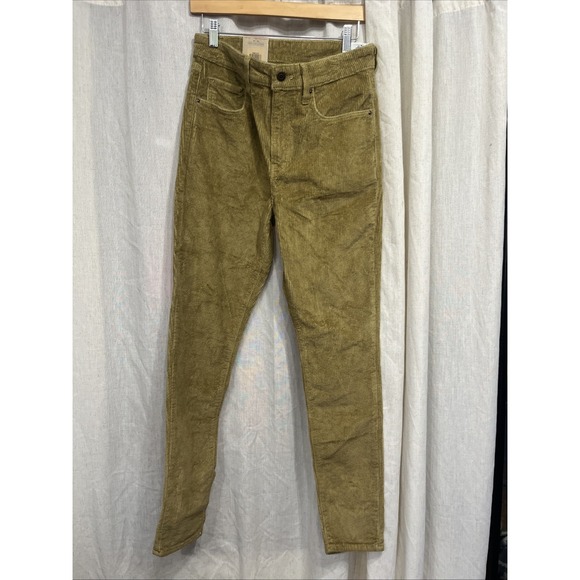 NWT Levis 721 High Rise Skinny Corduroy Jeans Womens 30x30 Brown Green - Picture 1 of 7